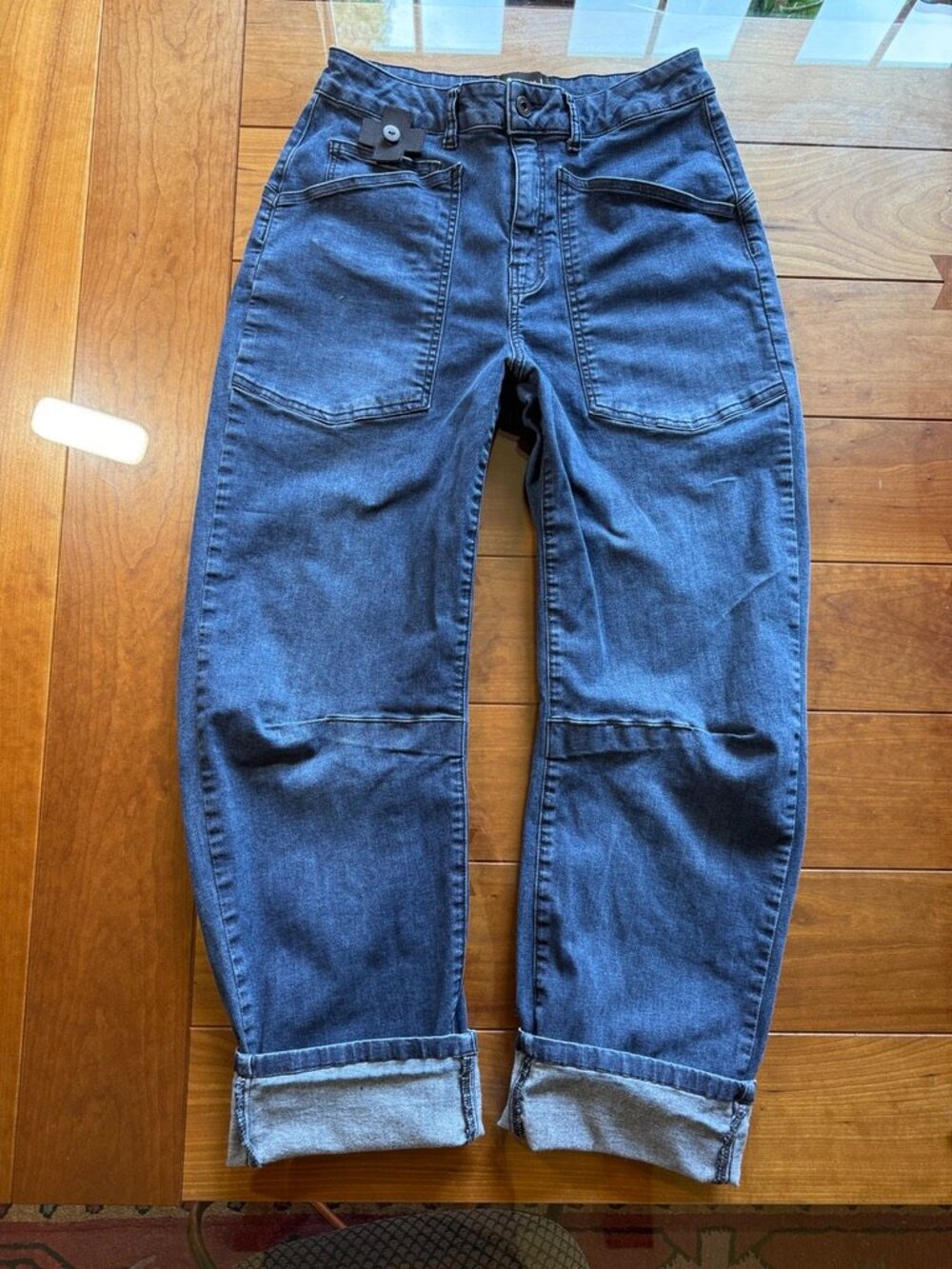 Pluslavie (PLU) A Great Jeans Barrel Super Stretch Denim, Size S